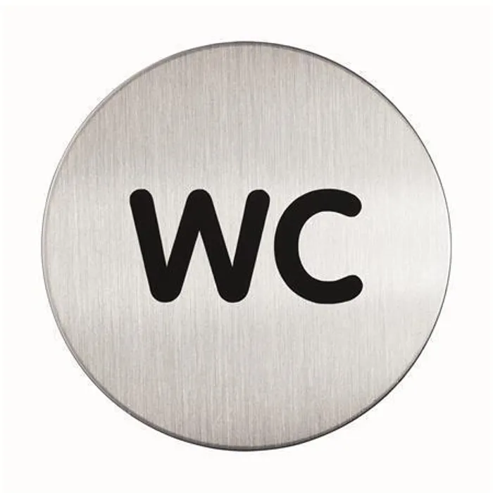 Główne zdjęcie produktu Piktogram "WC", samolepicí, nerez, DURABLE 490723