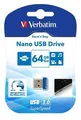 64 GB USB Flash 3.0, 80/25 MB/s, VERBATIM NANO STORE 'N' STAY