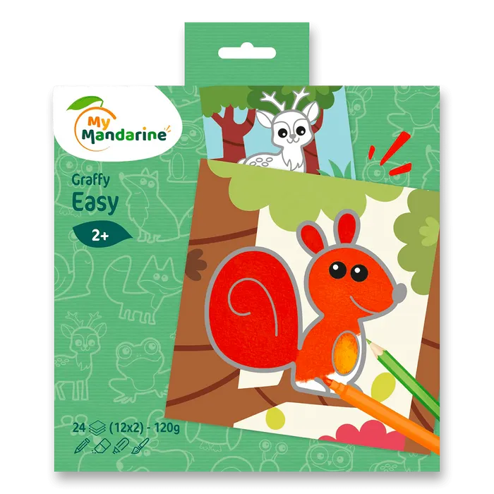 Główne zdjęcie produktu Omalovánky My Mandarine Graffy Easy - lesní zvířátka