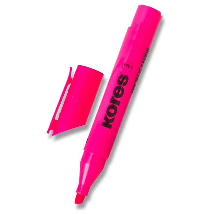 Główne zdjęcie produktu Zvýrazňovač Kores High Liner Plus růžový 0,5–5 mm