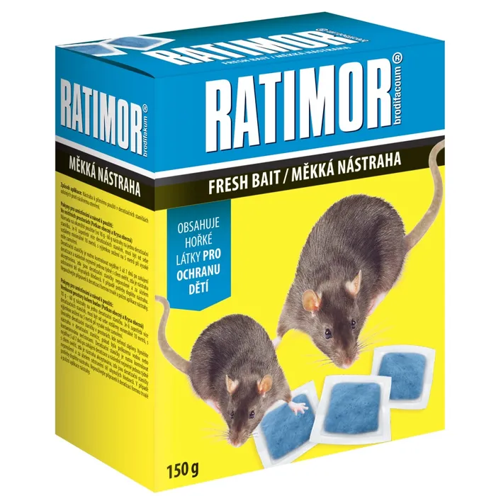 Główne zdjęcie produktu Ratimor Brodifacoum měkká nástraha na hlodavce, 150 g