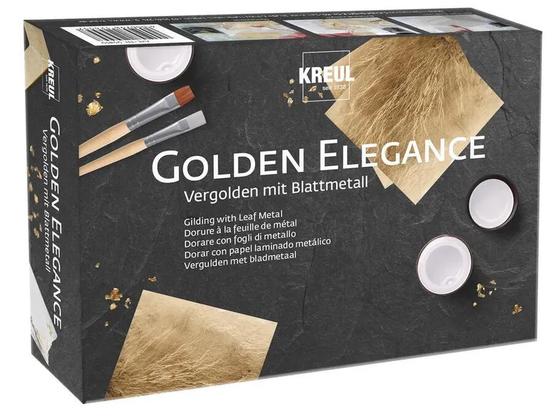 Główne zdjęcie produktu Sada GOLDEN ELEGANCE KREUL zlacení s metalickými plátky, KREUL