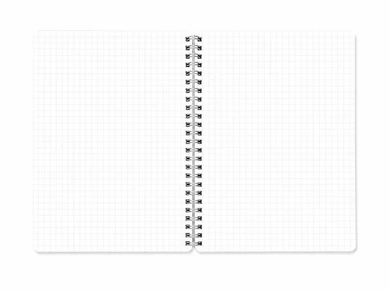 Główne zdjęcie produktu Spirálový sešit "i-Note", 18,5x24, čtverečkovaný, 90 listů, lososová, MITAMA 62282-90193
