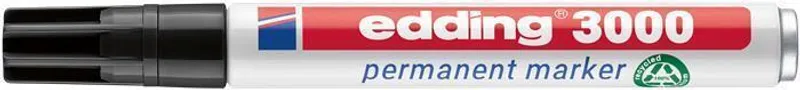Główne zdjęcie produktu Permanentní popisovač "3000", černá, 1,5-3 mm, kuželový hrot, EDDING 7580228001