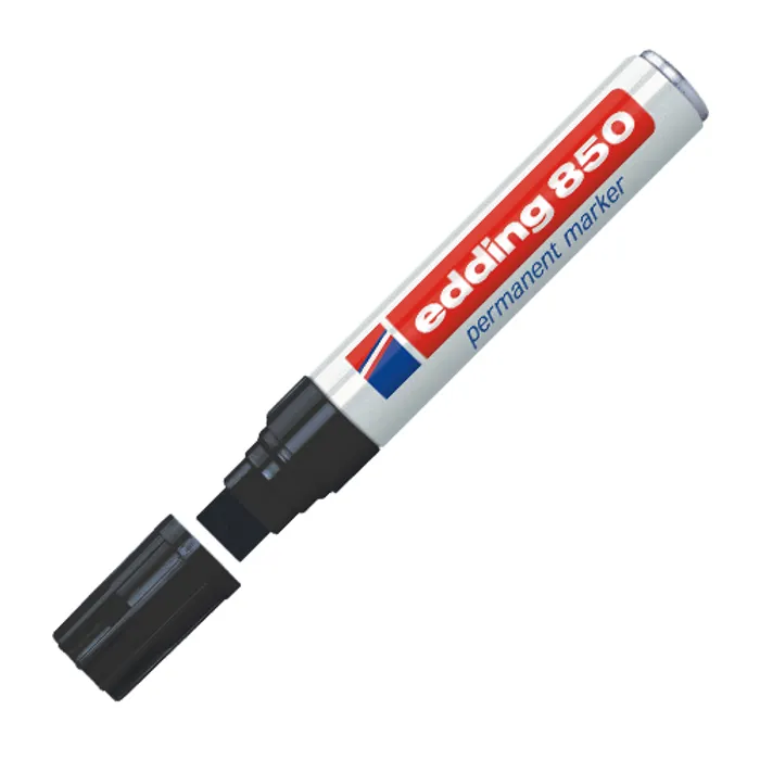 Główne zdjęcie produktu Permanentní popisovač "850", černá, 5-16 mm, klínový hrot, EDDING 4-850001
