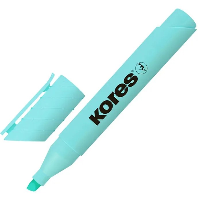 Główne zdjęcie produktu Zvýrazňovač Kores High Liner Plus Pastel tyrkysový 0,5–5 mm