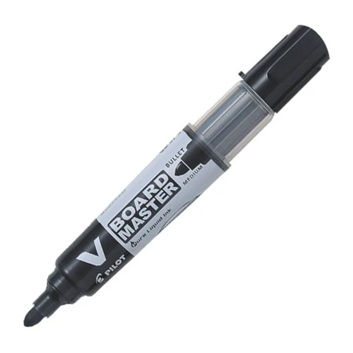 Główne zdjęcie produktu Popisovač na bílou tabuli "V-Board Master", černá, kuželový hrot, 2,3 mm, PILOT