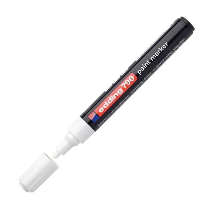 Główne zdjęcie produktu Lakový popisovač "790", bílá, 2-3mm, EDDING