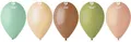 Balon, naturalne pastelowe kolory, 26 cm, 10 szt./opak., 10200009-NATUR