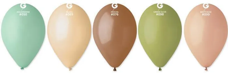 Główne zdjęcie produktu Balónek, přírodní pastelové barvy, 26 cm, 10 ks/balení, 10200009-NATUR