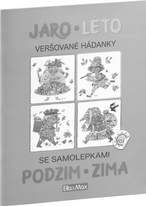 Główne zdjęcie produktu JARO, LÉTO, PODZIM, ZIMA – Kniha samolepek a hádanek