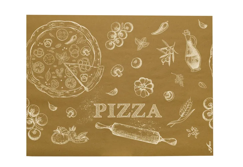 Główne zdjęcie produktu Jednorázové papírové prostírání Infibra Natur PIZZA 30x40cm - 500ks