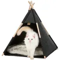 Jaskinia Tipi, 55 x 65 x 55 cm, filc, antracyt