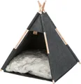 Jaskinia Tipi, 55 x 65 x 55 cm, filc, antracyt
