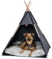 Jaskinia Tipi, 70 x 70 x 70 cm, filc, antracyt