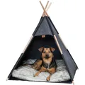 Jaskinia Tipi, 70 x 70 x 70 cm, filc, antracyt