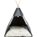 Jaskinia Tipi, 70 x 70 x 70 cm, filc, antracyt