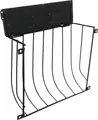 Żłóbek z pokrywką, przykręcany, 22 x 16 x 6 cm, metal lakierowany, czarny