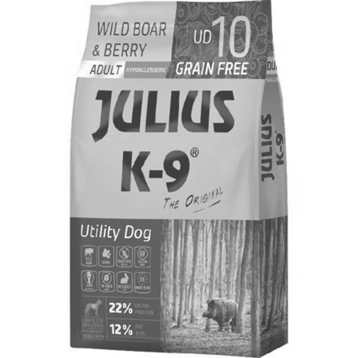 Główne zdjęcie produktu JULIUS K-9 ADULT WILD BOAR&BERRY 10 kg