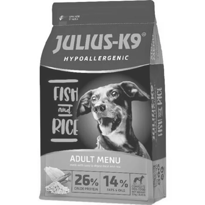 Główne zdjęcie produktu JULIUS K-9 HighPremium ADULT Hypoallergenic FISH&Rice 12 kg