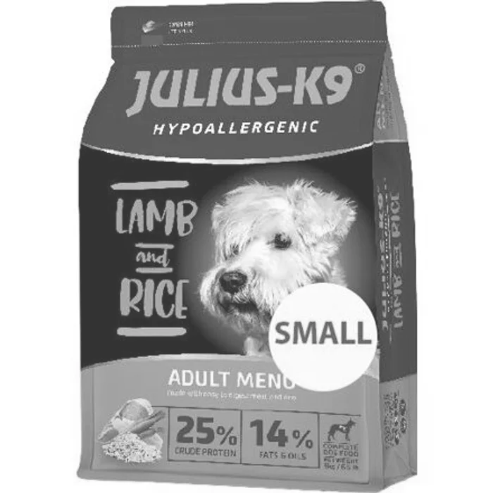 Główne zdjęcie produktu JULIUS K-9 HighPremium ADULT SMALL Hypoallergenic LAMB&Rice 3 kg