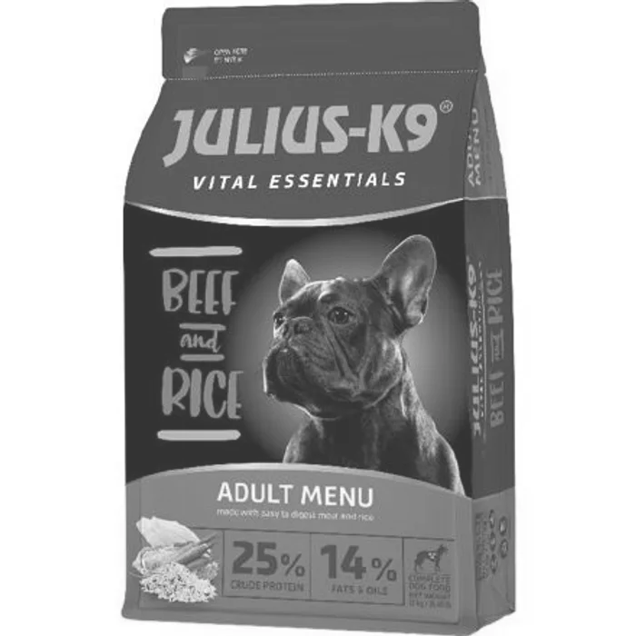 Główne zdjęcie produktu JULIUS K-9 HighPremium ADULT Vital Essentials BEEF&Rice 12+2 kg