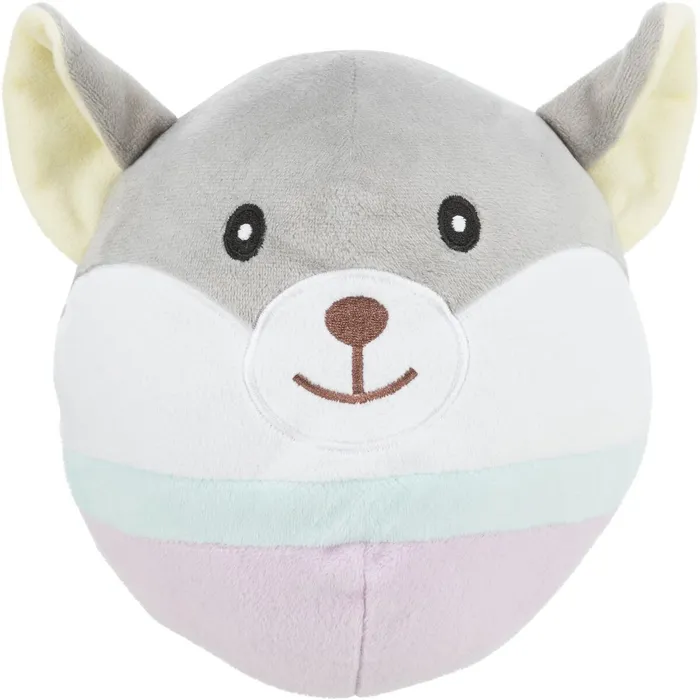Główne zdjęcie produktu JUNIOR Bear, plyšová medvědí hlava pro štěňata, 20 cm
