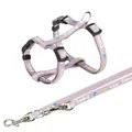 Następne zdjęcie produktu Szelki JUNIOR ze smyczą dla szczeniąt, jasny fiolet M-L: 27-45 cm/10 mm, 2,00 m