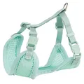 Następne zdjęcie produktu Szelki JUNIOR SOFT ze smyczą dla szczeniąt, miętowe S-M: 26-34 cm/10 mm, 2,00 m