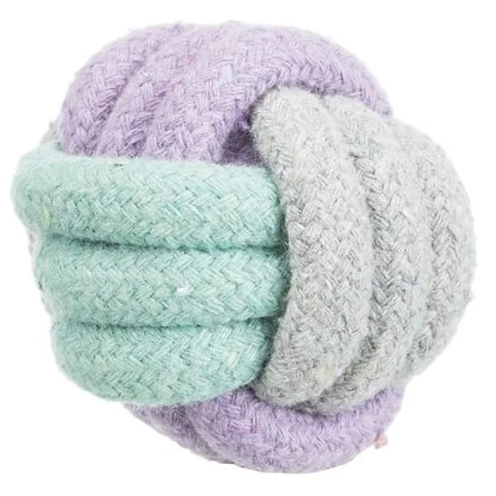 Główne zdjęcie produktu JUNIOR uzlový míč, bavlněné lano, o 9 cm