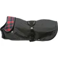 Płaszcz HERMY 2w1, krój jamnika, czarno-czerwony XS: 28 cm, klatka piersiowa: 34-40 cm, szyja: 20-26 cm