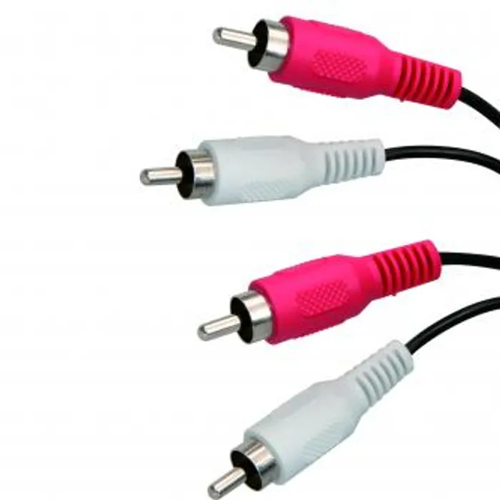 Główne zdjęcie produktu Kabel Cinch 2x M- Cinch 2x M, 0.5m, černá