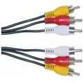Następne zdjęcie produktu Kabel Cinch 3x M- Cinch 3x M, 2m, czarny