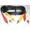 Następne zdjęcie produktu Kabel Cinch 3x M- Cinch 3x M, 2m, czarny