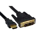 Następne zdjęcie produktu Video Kabel DVI (18+1) M - HDMI M, 3m, czarna, Logo, blistr