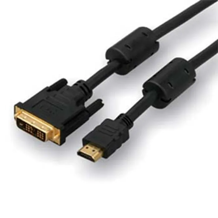 Główne zdjęcie produktu Kabel DVI (18+1) M- HDMI M, 3m, černá, Logo, blistr