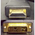 Następne zdjęcie produktu Video Kabel DVI (18+1) M - HDMI M, 3m, czarna, Logo, blistr