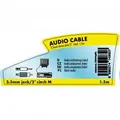 Następne zdjęcie produktu Audio Kabel Jack (3,5mm) M - 2x CINCH M, 1.5m, czarna, Logo