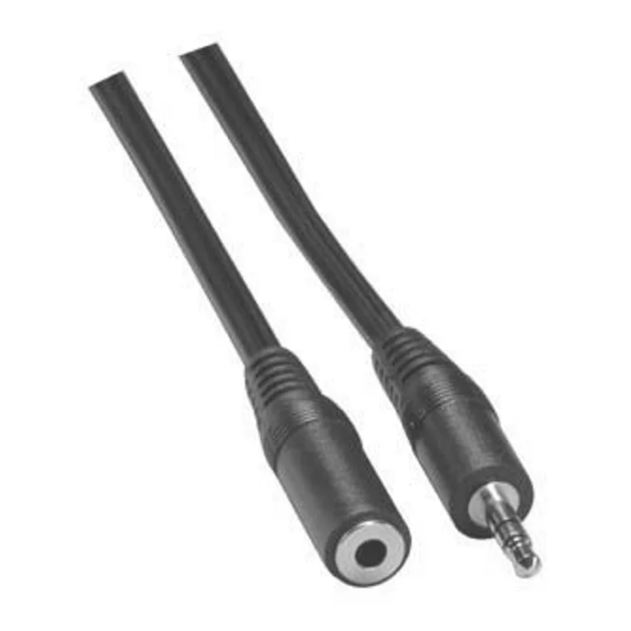 Główne zdjęcie produktu Kabel Jack (3,5mm) M- Jack (3,5mm) F, 1.5m, černá