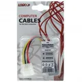 Następne zdjęcie produktu Kabel do dysku twardego zasilacz, DC SATA M- DC 5,25" M, 0.2m, color, Logo, blistr