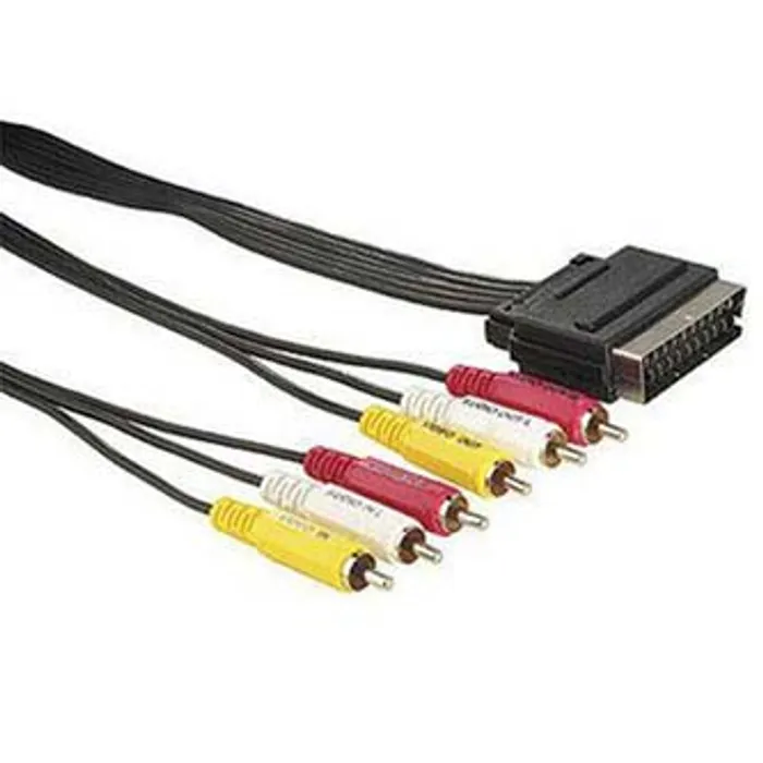 Główne zdjęcie produktu Kabel Scart M- Cinch 6x M, 1.5m, černý