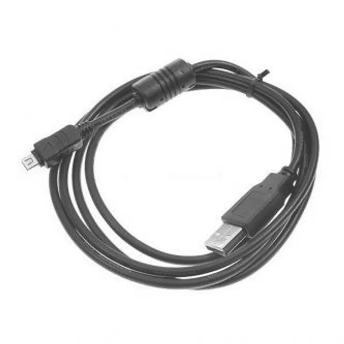 Główne zdjęcie produktu Kabel USB (2.0), USB A M- 12 pin M, 1.8m, černý, Logo, blistr, OLYMPUS