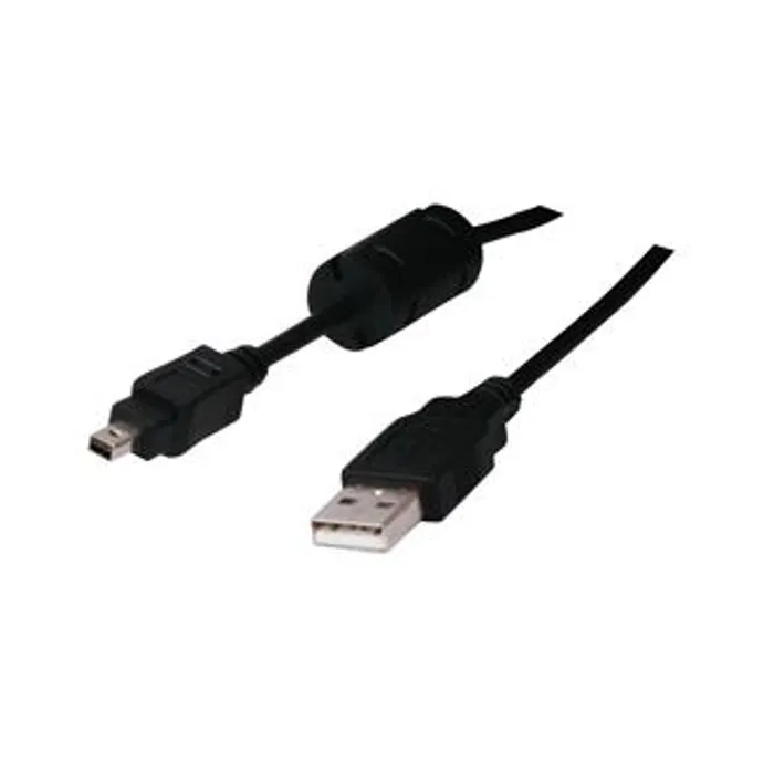 Główne zdjęcie produktu Kabel USB (2.0), USB A M- 4 pin M, 1.8m, černý, FUJI