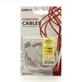 USB kabel (2.0), USB A M - USB A F, 0.3m, czarny/biały, Logo, blistr