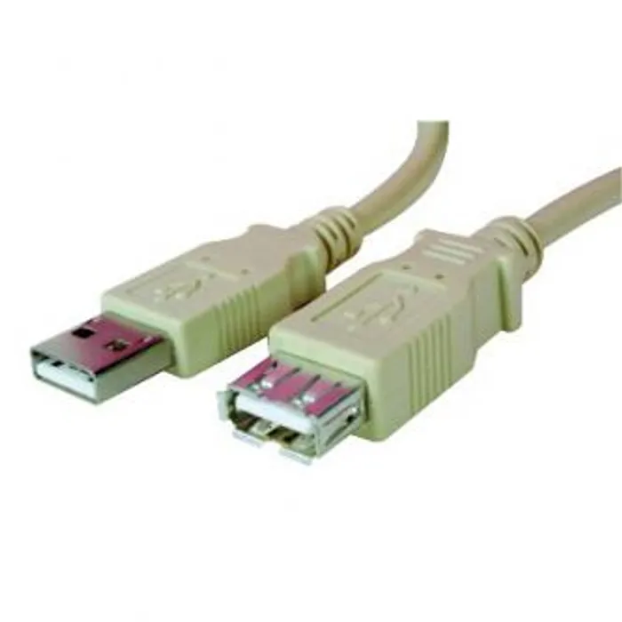 Główne zdjęcie produktu Kabel USB (2.0), USB A M- USB A F, 1.8m, černý