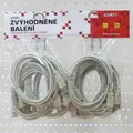 Przedłużacz USB (2.0), USB A M - USB A F, 3m, czarny, Logo, cena za 1 szt.