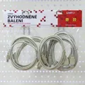Przedłużacz USB (2.0), USB A M - USB A F, 3m, czarny, Logo, cena za 1 szt.
