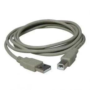 USB kabel (2.0), USB A M - USB B M, 3m, czarny, Logo, blistr