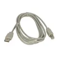 USB kabel (2.0), USB A M - USB B M, 3m, czarny, Logo, cena za 1 szt.
