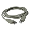 USB kabel (2.0), USB A M - USB B M, 3m, czarny, Logo, cena za 1 szt.
